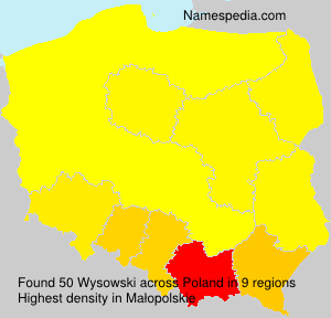 Surname Wysowski in Poland Surname Wysowski in Poland