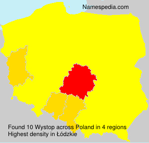 Surname Wystop in Poland Surname Wystop in Poland