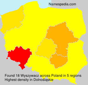 Surname Wyszywacz in Poland Surname Wyszywacz in Poland