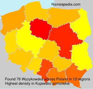 Surname Wyzykowska in Poland Surname Wyzykowska in Poland