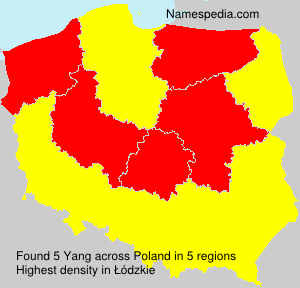 Surname Yang in Poland