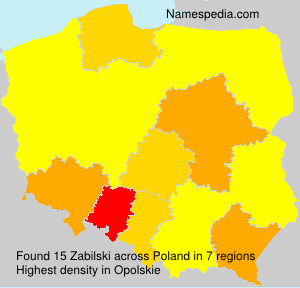 Surname Zabilski in Poland Surname Zabilski in Poland