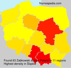 Surname Zabkowski in Poland Surname Zabkowski in Poland