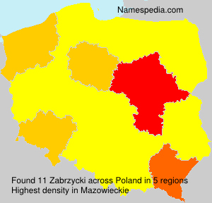 Surname Zabrzycki in Poland Surname Zabrzycki in Poland