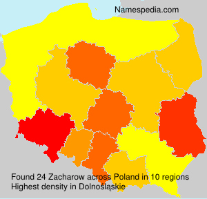 Surname Zacharow in Poland Surname Zacharow in Poland