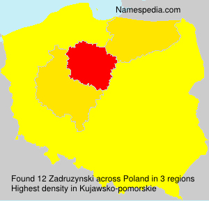 Surname Zadruzynski in Poland Surname Zadruzynski in Poland