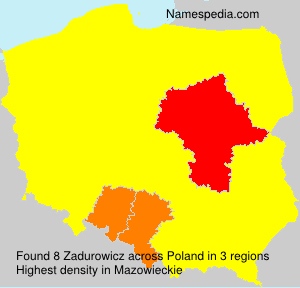 Surname Zadurowicz in Poland Surname Zadurowicz in Poland