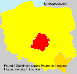 Surname Zadzimski in Poland Surname Zadzimski in Poland