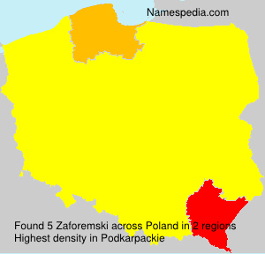 Surname Zaforemski in Poland Surname Zaforemski in Poland