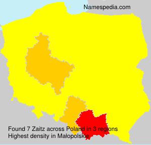 Surname Zaitz in Poland Surname Zaitz in Poland
