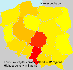 Surname Zajder in Poland Surname Zajder in Poland
