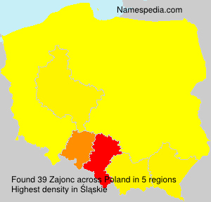 Surname Zajonc in Poland Surname Zajonc in Poland