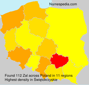Surname Zal in Poland Surname Zal in Poland