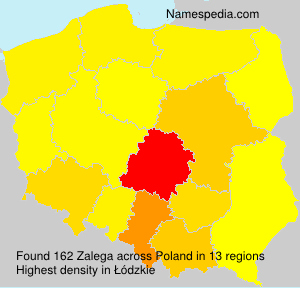 Surname Zalega in Poland Surname Zalega in Poland