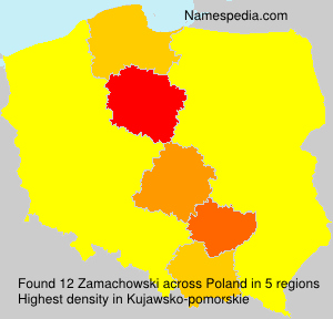 Surname Zamachowski in Poland Surname Zamachowski in Poland