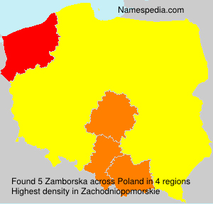 Surname Zamborska in Poland Surname Zamborska in Poland