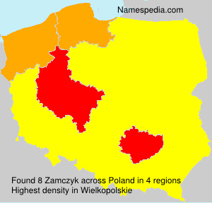 Surname Zamczyk in Poland Surname Zamczyk in Poland