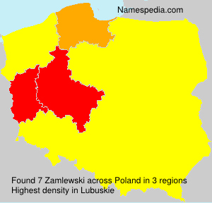 Surname Zamlewski in Poland Surname Zamlewski in Poland