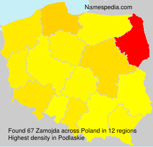 Surname Zamojda in Poland Surname Zamojda in Poland