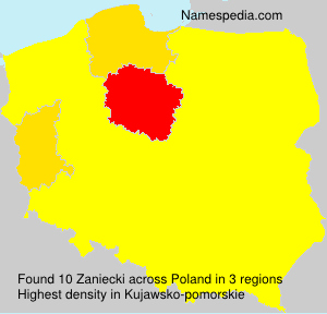 Surname Zaniecki in Poland Surname Zaniecki in Poland