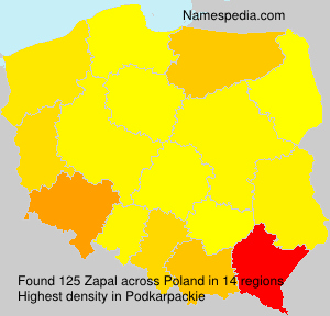 Surname Zapal in Poland Surname Zapal in Poland
