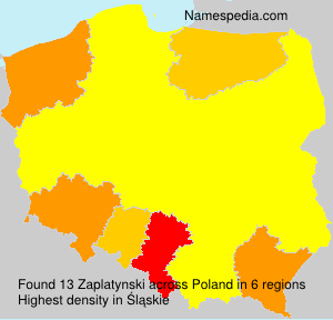 Surname Zaplatynski in Poland Surname Zaplatynski in Poland