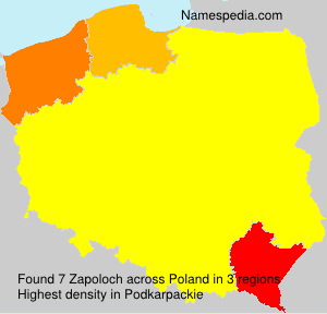 Surname Zapoloch in Poland