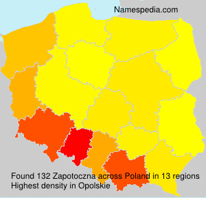 Surname Zapotoczna in Poland Surname Zapotoczna in Poland
