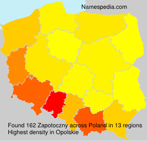 Surname Zapotoczny in Poland Surname Zapotoczny in Poland