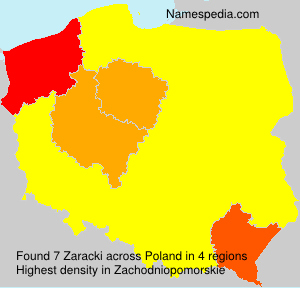 Surname Zaracki in Poland Surname Zaracki in Poland