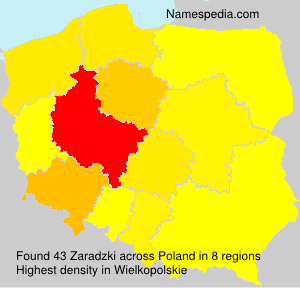 Surname Zaradzki in Poland Surname Zaradzki in Poland