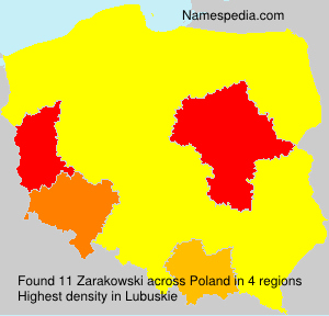 Surname Zarakowski in Poland Surname Zarakowski in Poland