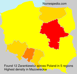 Surname Zarankiewicz in Poland Surname Zarankiewicz in Poland