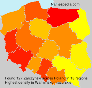 Surname Zarczynski in Poland Surname Zarczynski in Poland