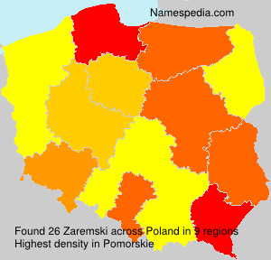 Surname Zaremski in Poland Surname Zaremski in Poland