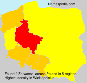 Surname Zarwanski in Poland Surname Zarwanski in Poland