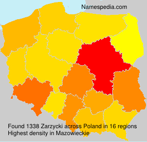 Surname Zarzycki in Poland Surname Zarzycki in Poland