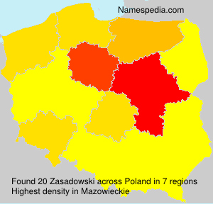 Surname Zasadowski in Poland Surname Zasadowski in Poland