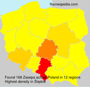 Surname Zasepa in Poland Surname Zasepa in Poland