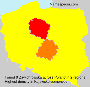 Surname Zawichrowska in Poland Surname Zawichrowska in Poland