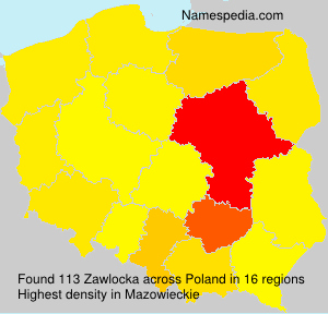 Surname Zawlocka in Poland Surname Zawlocka in Poland