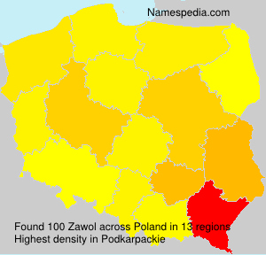 Surname Zawol in Poland Surname Zawol in Poland