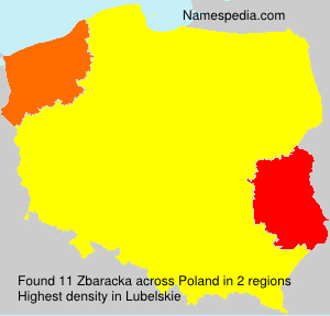 Surname Zbaracka in Poland