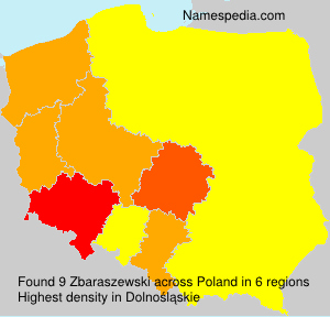 Surname Zbaraszewski in Poland