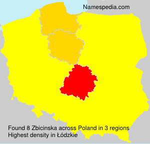 Surname Zbicinska in Poland