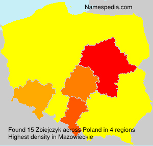 Surname Zbiejczyk in Poland