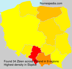 Surname Zbien in Poland Surname Zbien in Poland