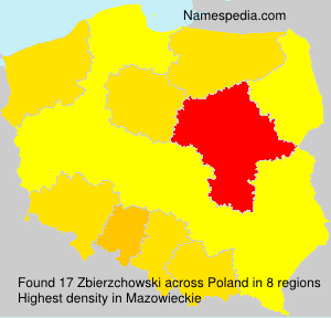 Surname Zbierzchowski in Poland Surname Zbierzchowski in Poland