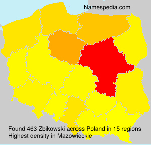 Surname Zbikowski in Poland