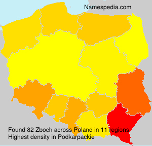 Surname Zboch in Poland